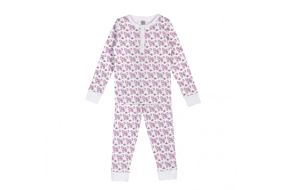 Brai kinderpyjama tijger roze Slaapkopje