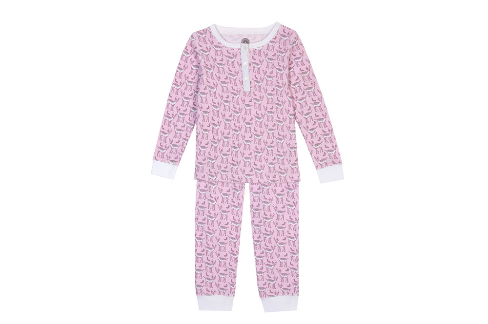 Brai kinderpyjama hert roze Slaapkopje