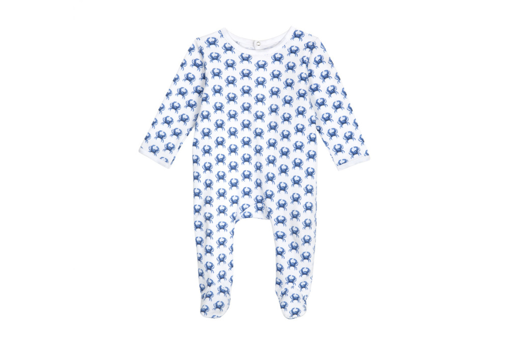 Brai babypyjama krab blauw