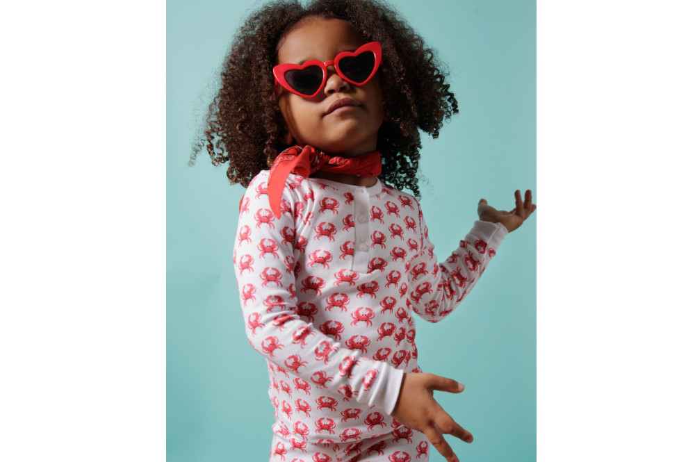Brai kinderpyjama Krab Rood Slaapkopje