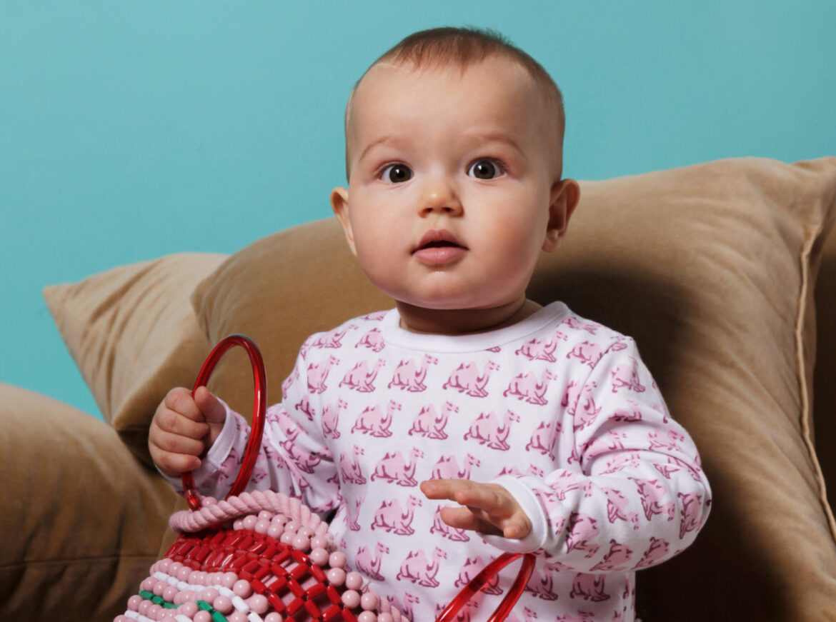 Brai Babypyjama Slaapkopje kameel roze