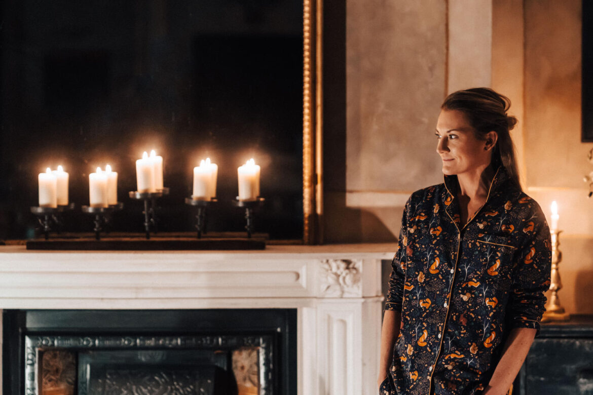 Lola + Blake dames pyjama Woodland