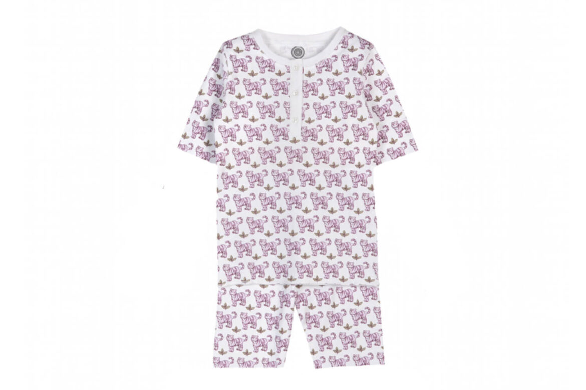 Brai kinderpyjama short Tijger Roze