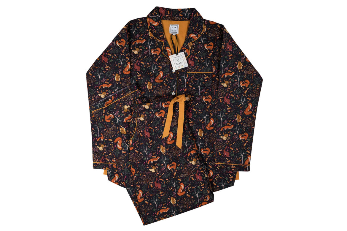 Lola + Blake Dames pyjama Woodland bij Slaapkopje