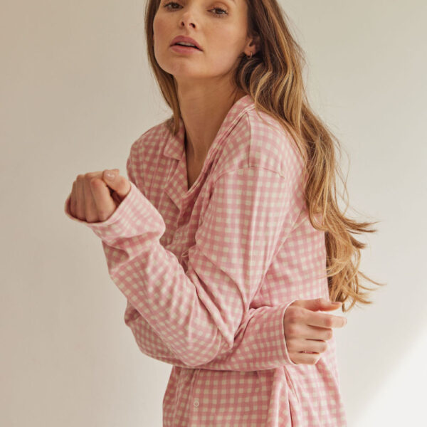 Sleepy Doe dames pyjama Blossom Check