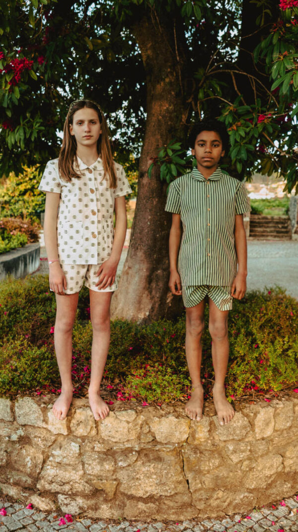 Cotton Moon Moledo Green pyjama Slaapkopje