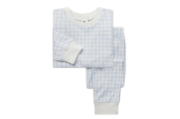 Sleepy Doe Gingham Mist kinder yjama