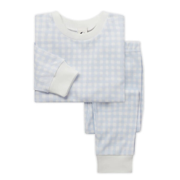 Sleepy Doe Gingham Mist kinder yjama