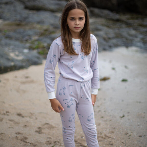Sleepy Doe pyjama Peace Lilac
