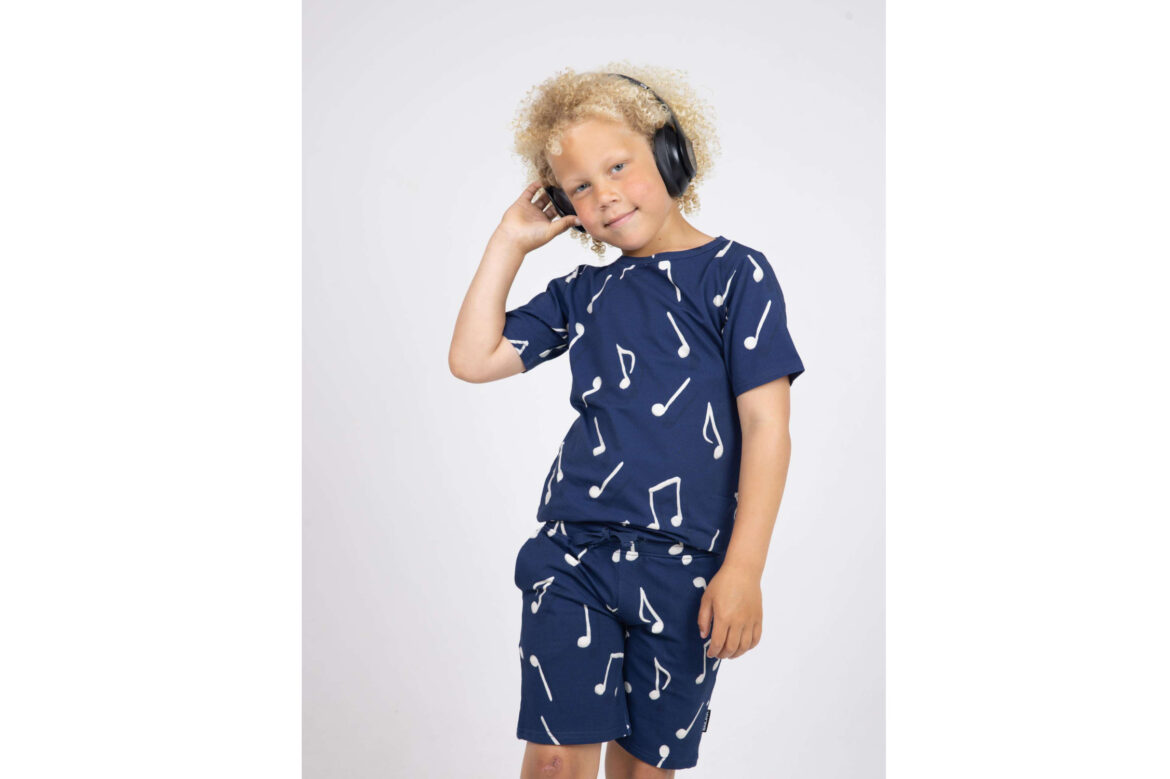 SNURK T-short & Shorts set Clay Music kids