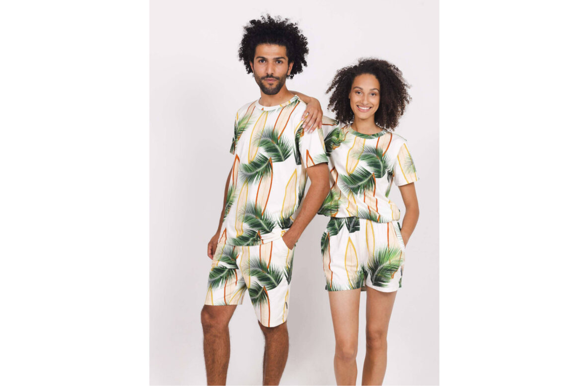 SNURK Surf Break T-shirt & Shorts Top dames en heren