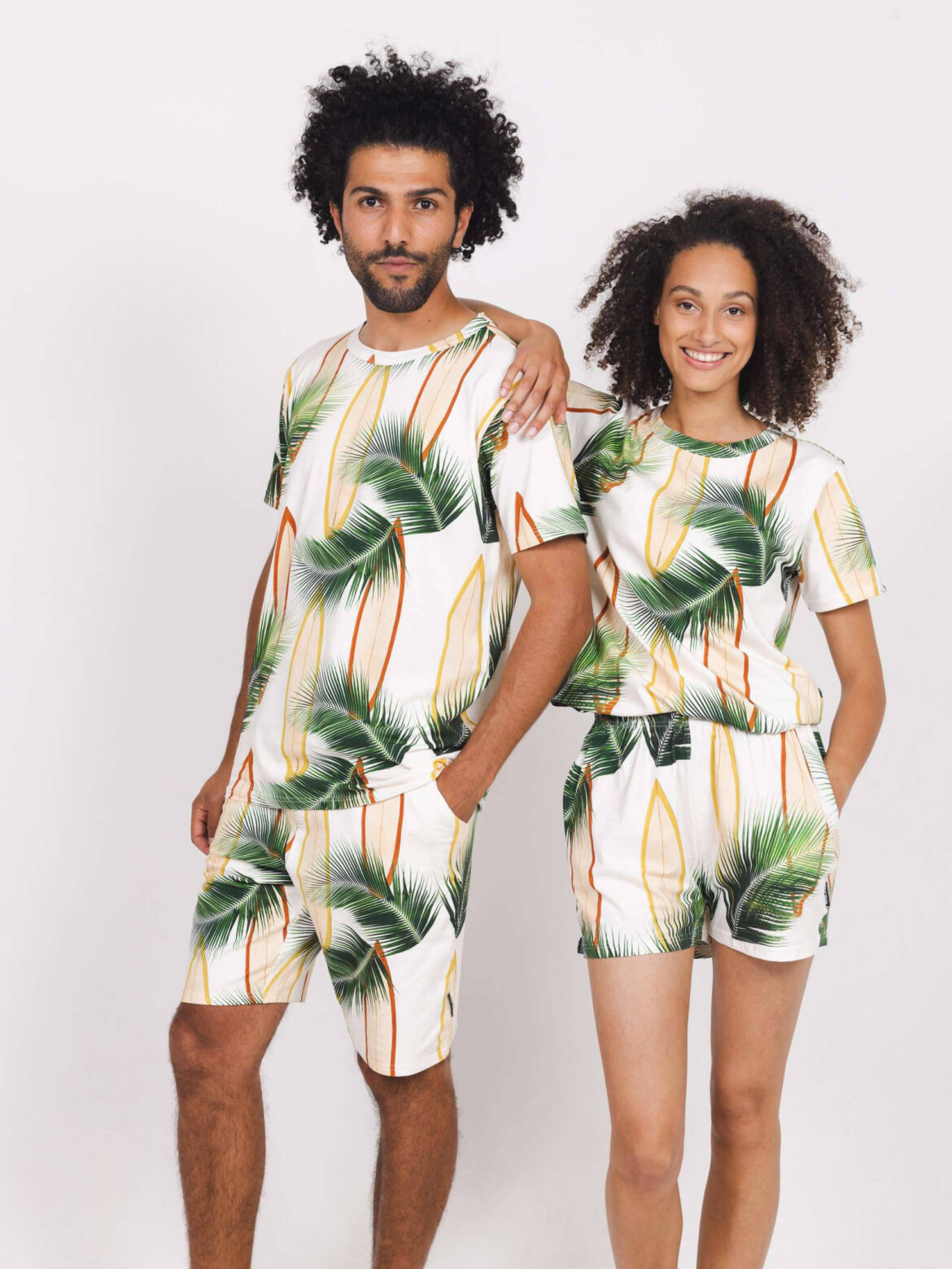 SNURK Surf Break T-shirt & Shorts Top dames en heren