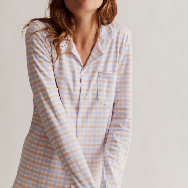 Sleepy Doe Pastel Check Dames pyjama