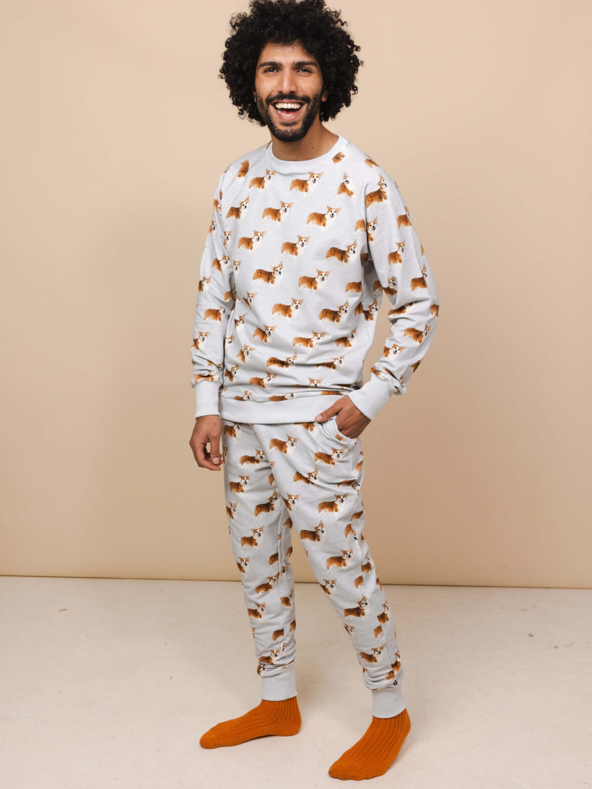 Snurk Gorgi Grey Pants Sweater Heren Pyjama
