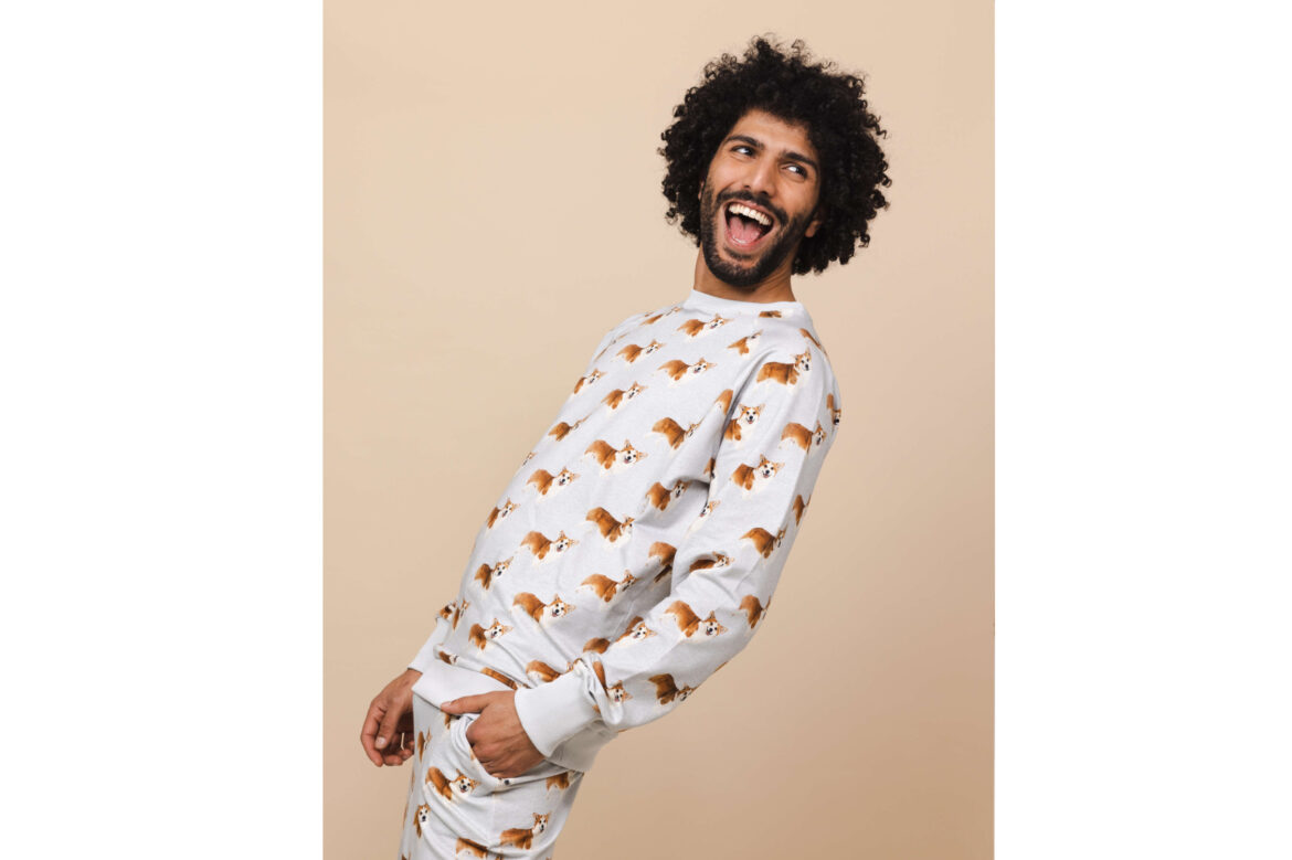 Snurk Gorgi Grey Pants Sweater Heren Pyjama