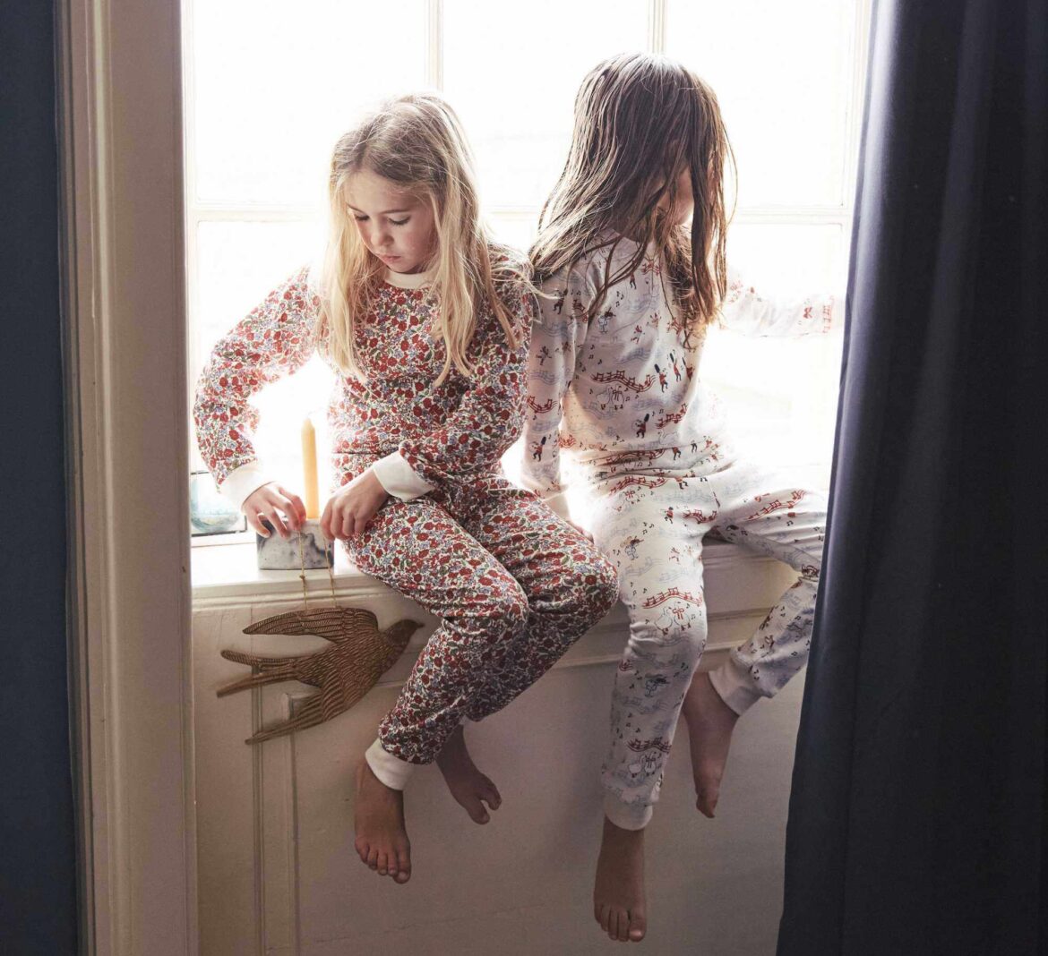 Sleepy Doe Festival Floral Kids and Musical Scene Classic pyjama