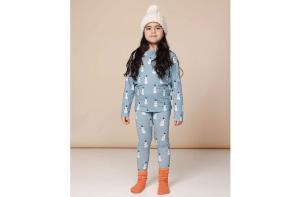 SNURK Mr Snowman T-shirt lange mouw en legging set - kids