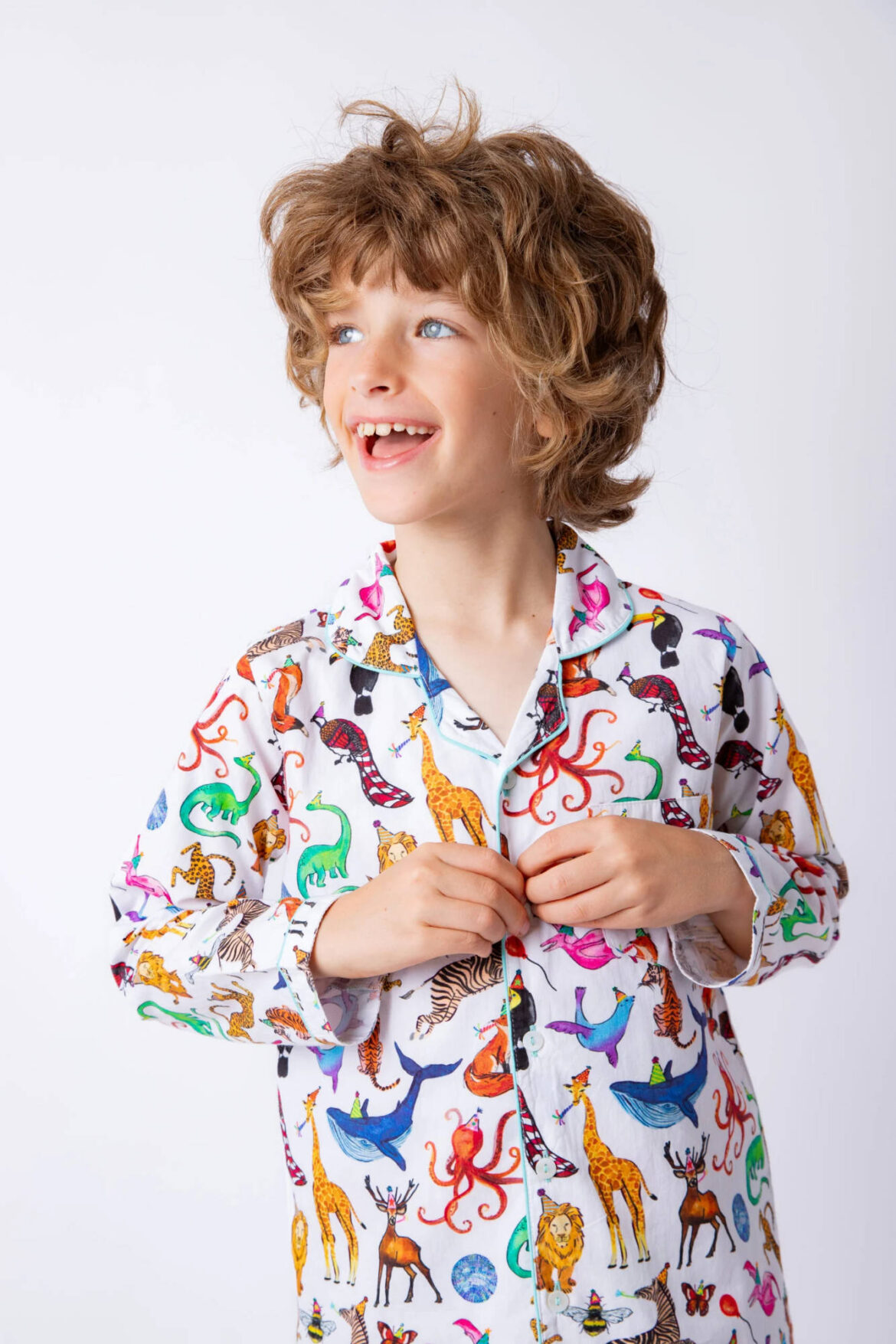 Lola and Blake Kinder pyjama Birthday