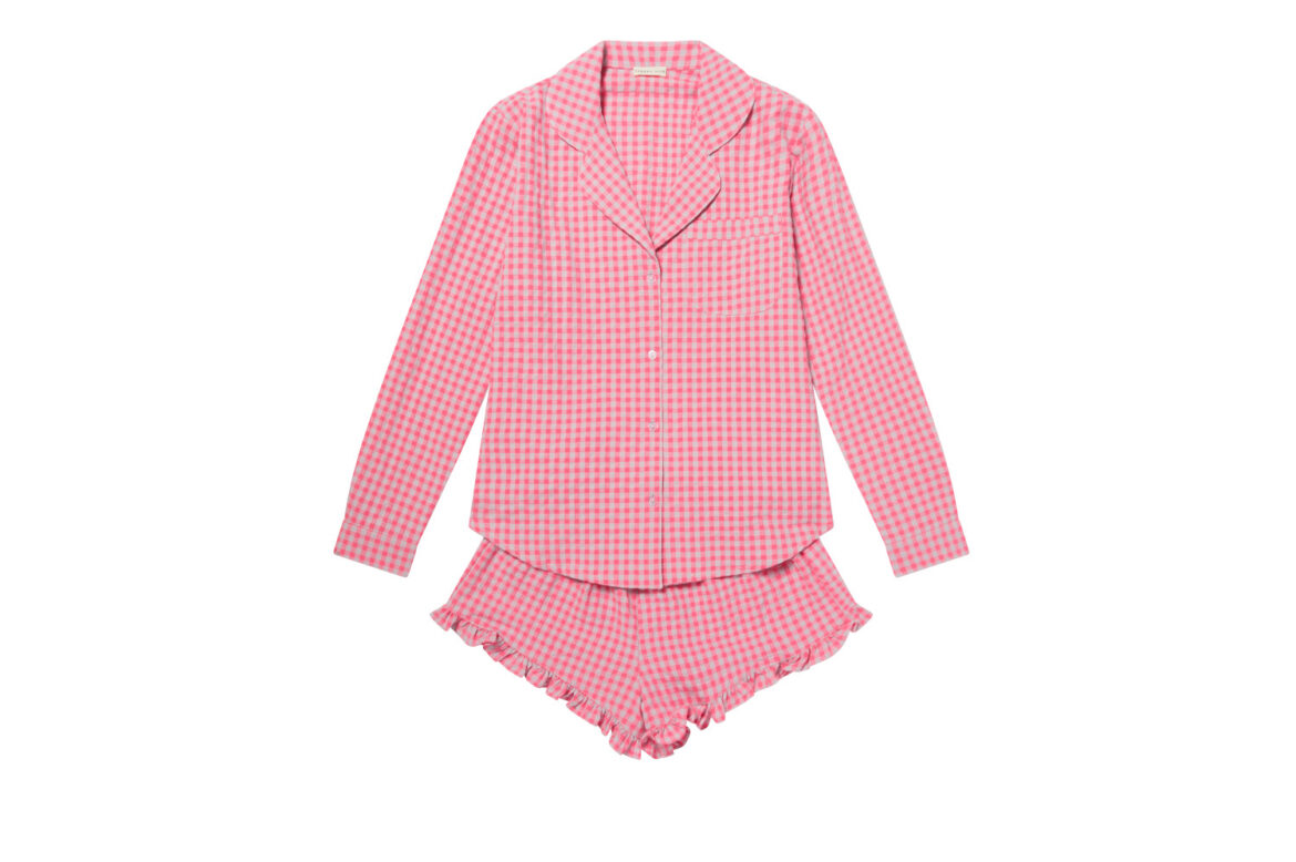 Sleepy Doe Pink Gingham Dames Pyjama