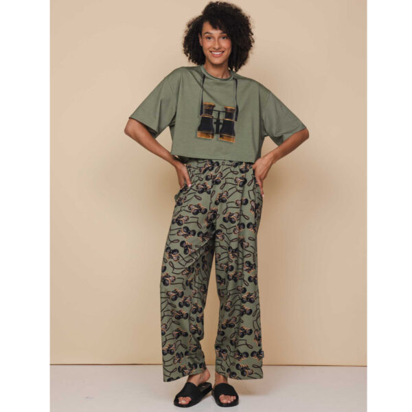 Snurk Binoculars Women Croptop Pyjama