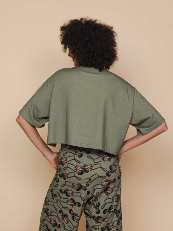 Snurk Binoculars Women Crop Top en Wide Pants pyjama set