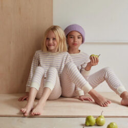 Sleepy Doe Pyjama LKids Classic Lilac Breton