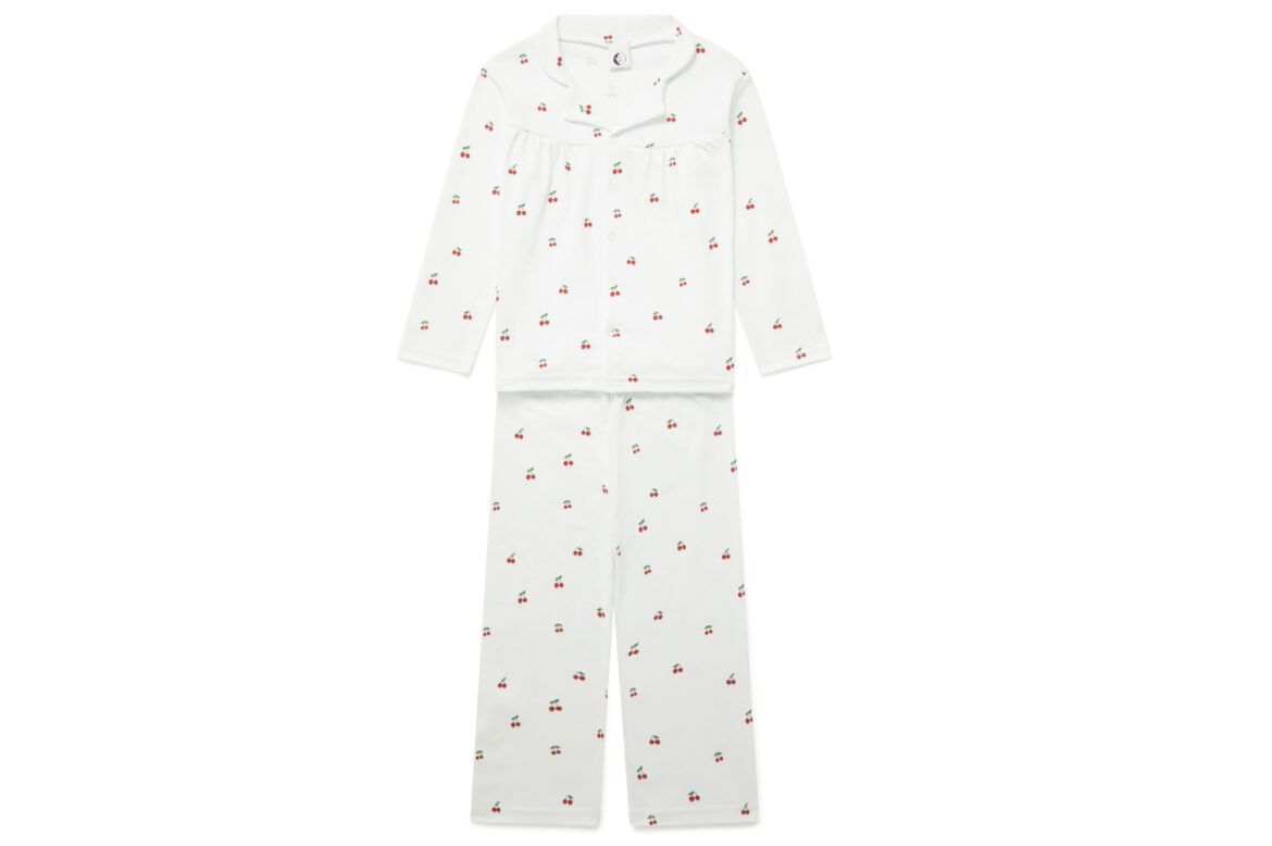 Sleepy Doe Pyjama Blouse and Trousers Cherries