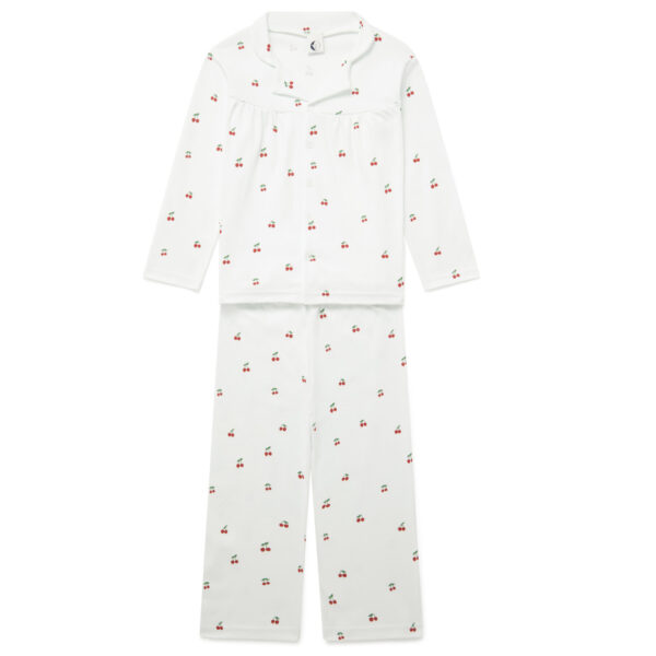 Sleepy Doe Pyjama Blouse and Trousers Cherries