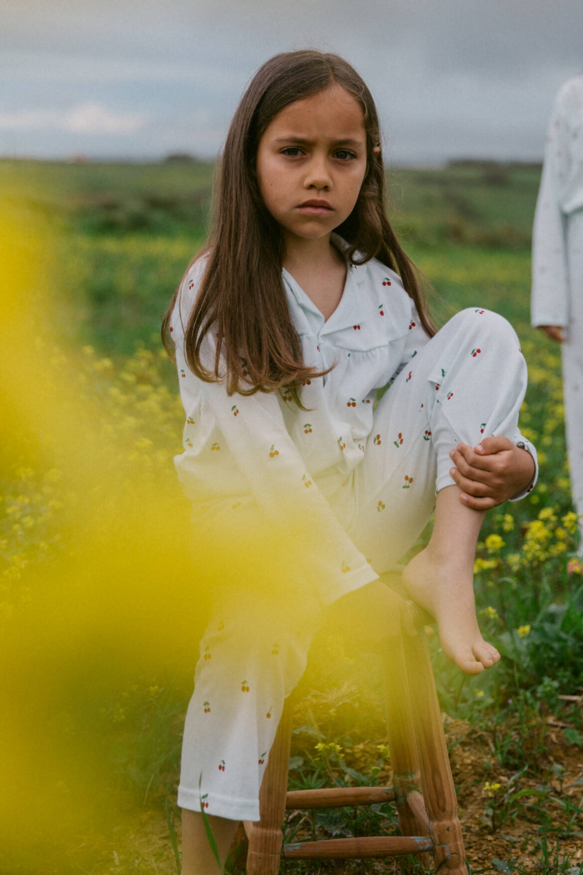 Sleepy Doe Pyjama Blouse and Trousers Cherries