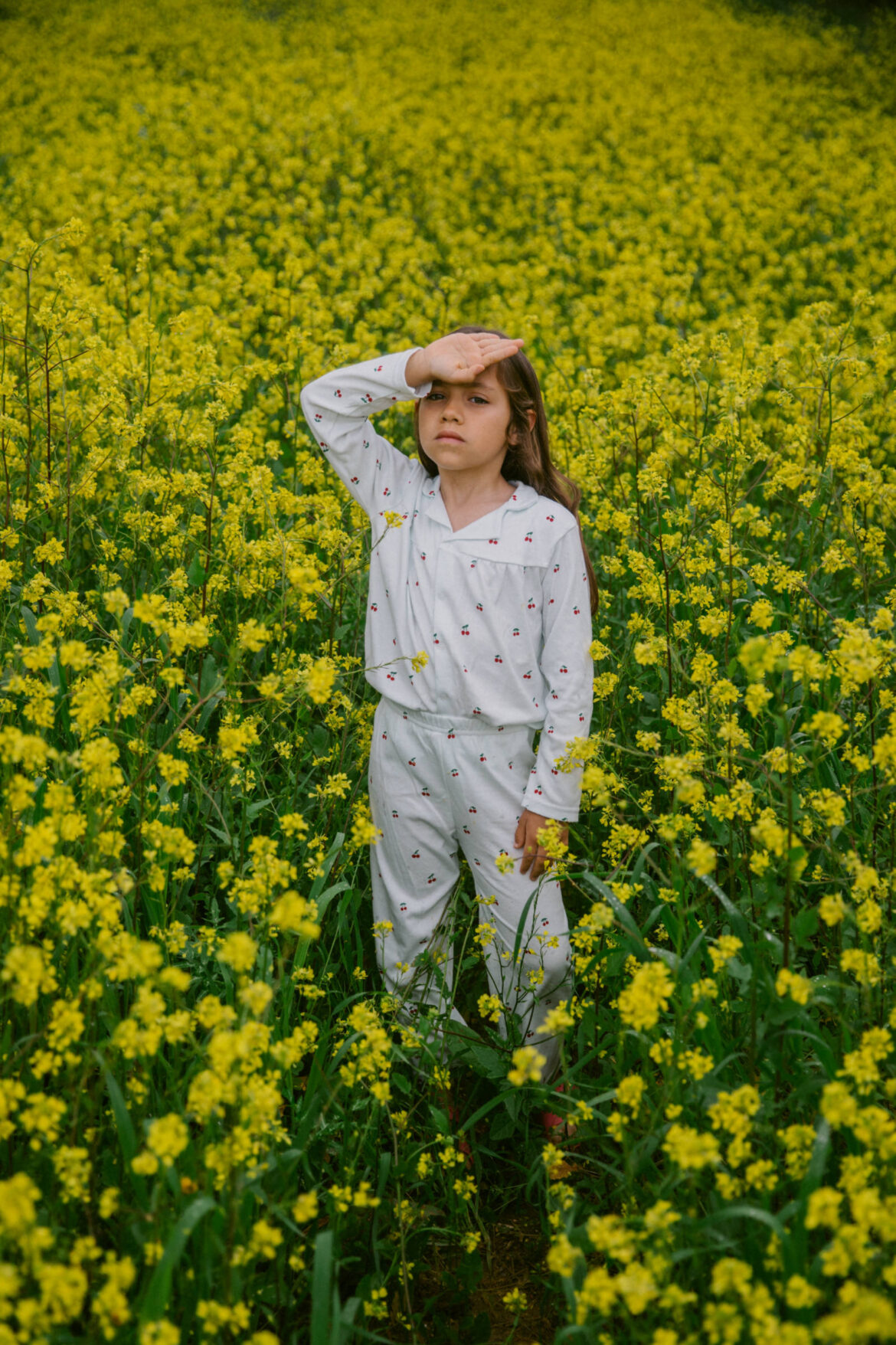 Sleepy Doe Pyjama Blouse and Trousers Cherries