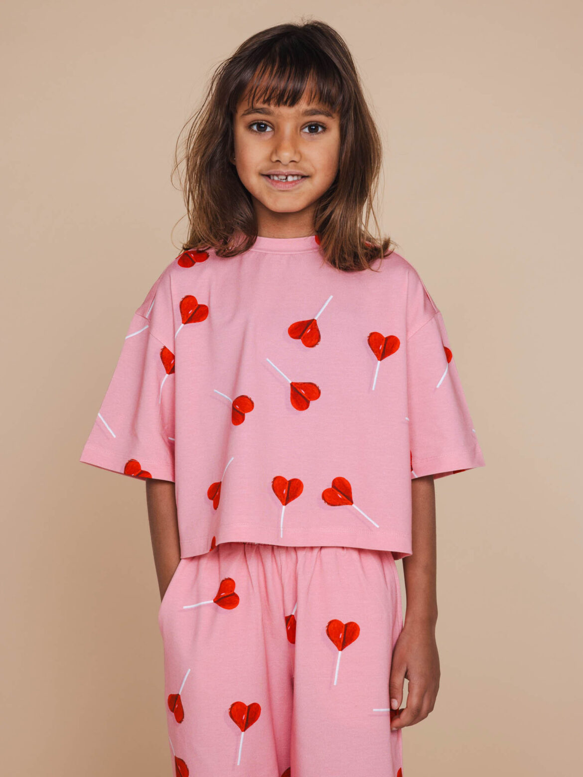 SNURK LollipopLove Cropped T-shirt Wide Pants Kids